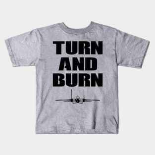 Turn and Burn Fighter Jet Kids T-Shirt